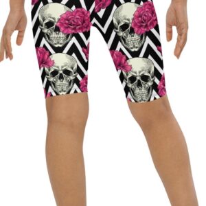 Pink Roses and Skulls Biker Shorts Biker Shorts For Mom Shorts Mother s Day Mother Day Gift 3 itfdn7.jpg