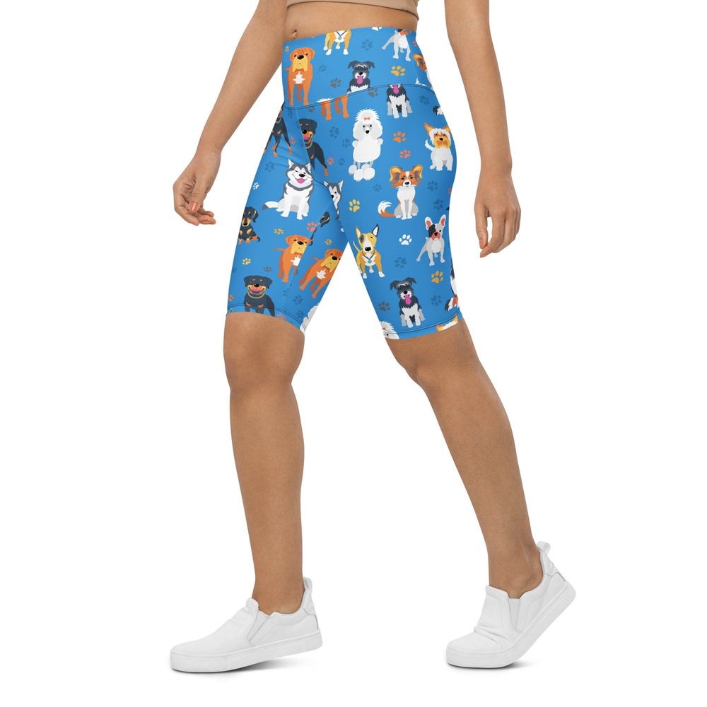 Puppies & Paws Biker Shorts, Biker Shorts For Mom, Shorts Mother’s Day, Mother Day Gift