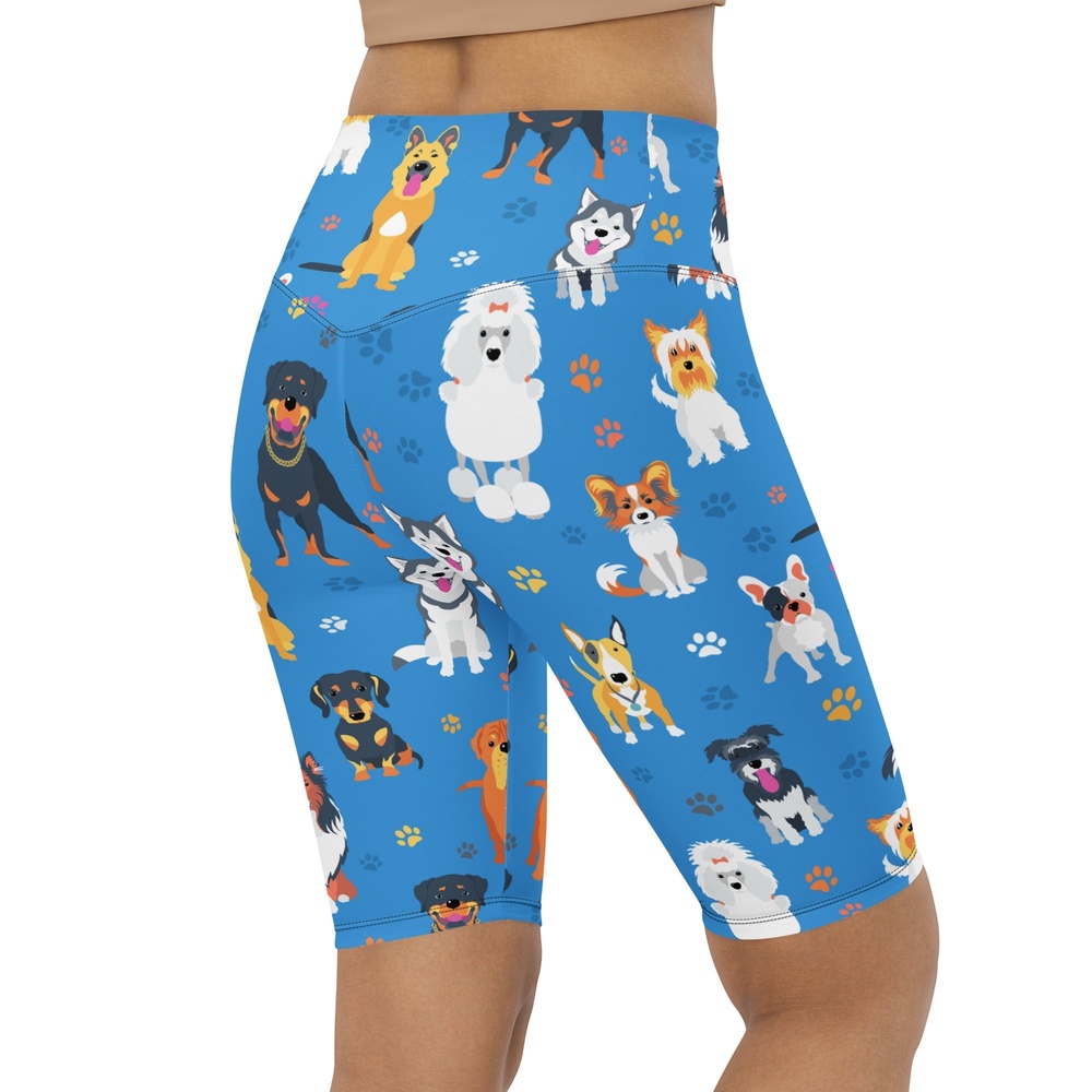 Puppies & Paws Biker Shorts, Biker Shorts For Mom, Shorts Mother’s Day, Mother Day Gift