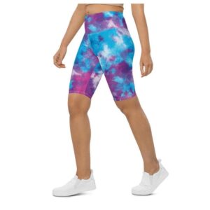 Purple Tie Dye Biker Shorts, Biker Shorts&hellip;