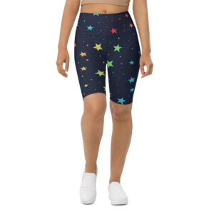 Rainbow Stars Biker Shorts, Biker Shorts For&hellip;