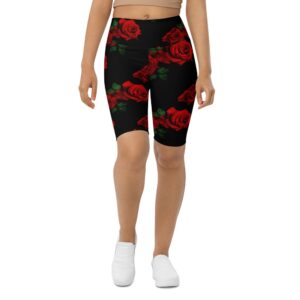 Red Roses Biker Shorts, Biker Shorts For&hellip;