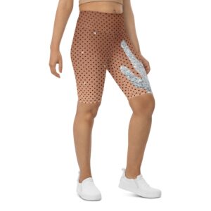 Sequin Print Mesh Biker Shorts, Biker Shorts&hellip;