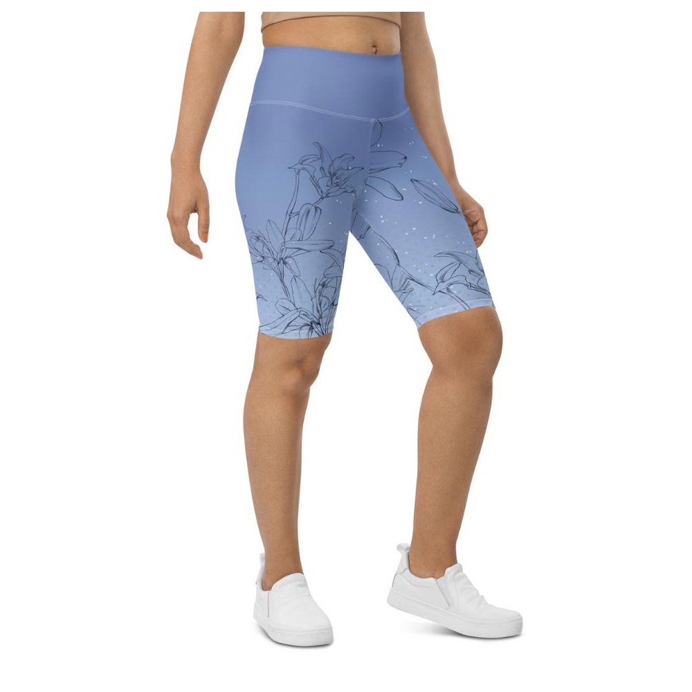 Soft Lilies Biker Shorts, Biker Shorts For Mom, Shorts Mother’s Day, Mother Day Gift