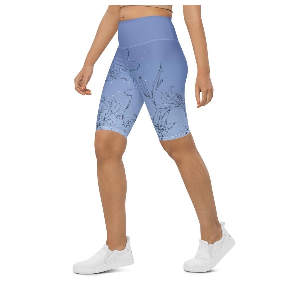 Soft Lilies Biker Shorts, Biker Shorts For Mom, Shorts Mother’s Day, Mother Day Gift