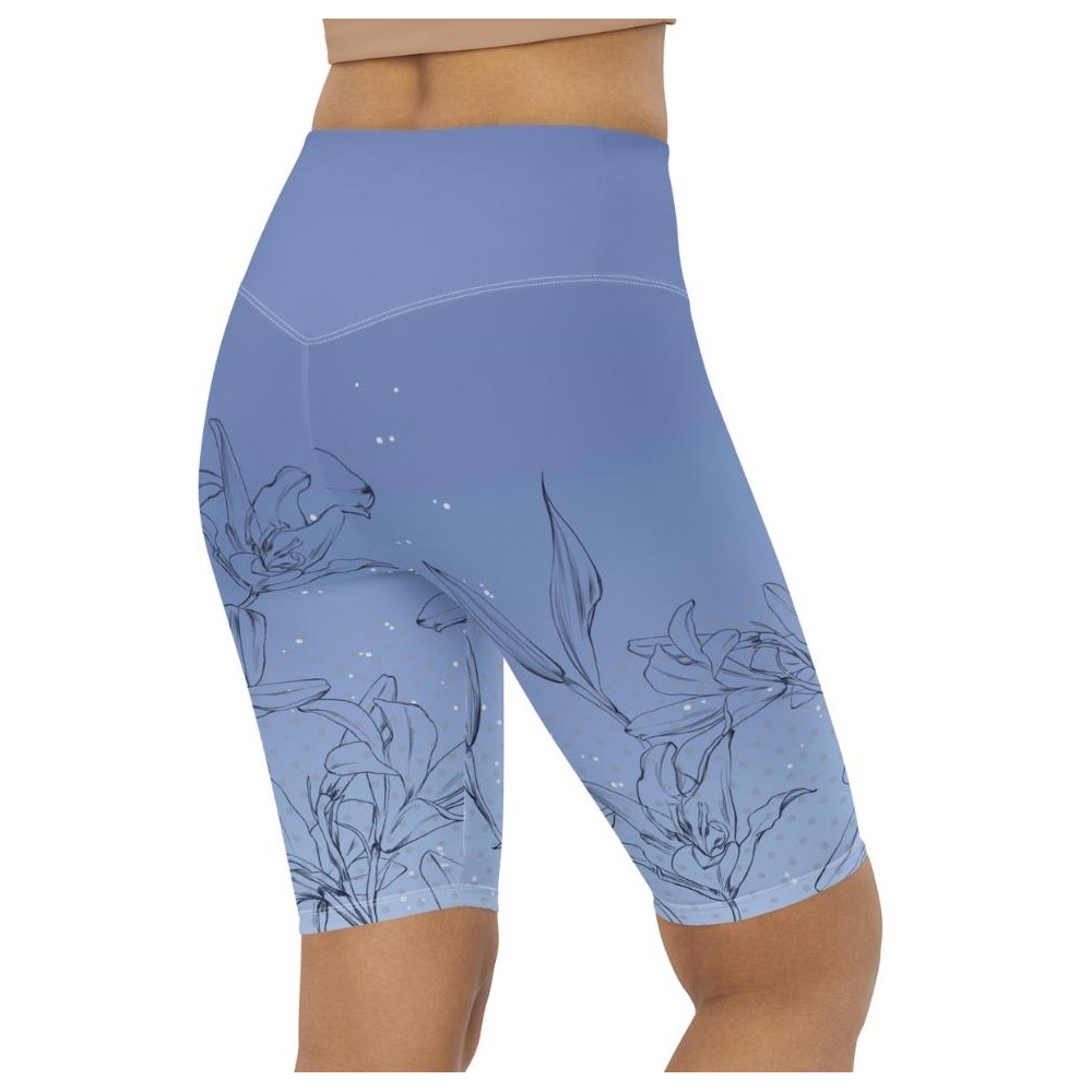 Soft Lilies Biker Shorts, Biker Shorts For Mom, Shorts Mother’s Day, Mother Day Gift