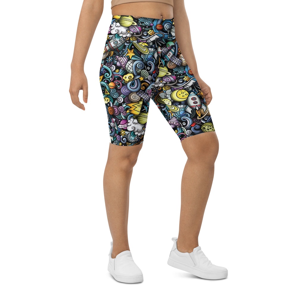 Space Travel Biker Shorts, Biker Shorts For Mom, Shorts Mother’s Day, Mother Day Gift