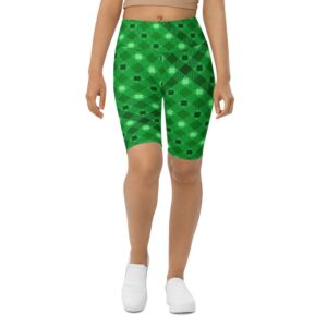 St. Patrick’s Day Plaid Biker Shorts, Biker&hellip;