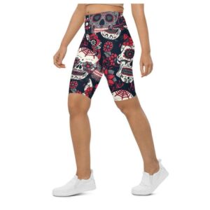 Sugar Skull Biker Shorts, Biker Shorts For&hellip;