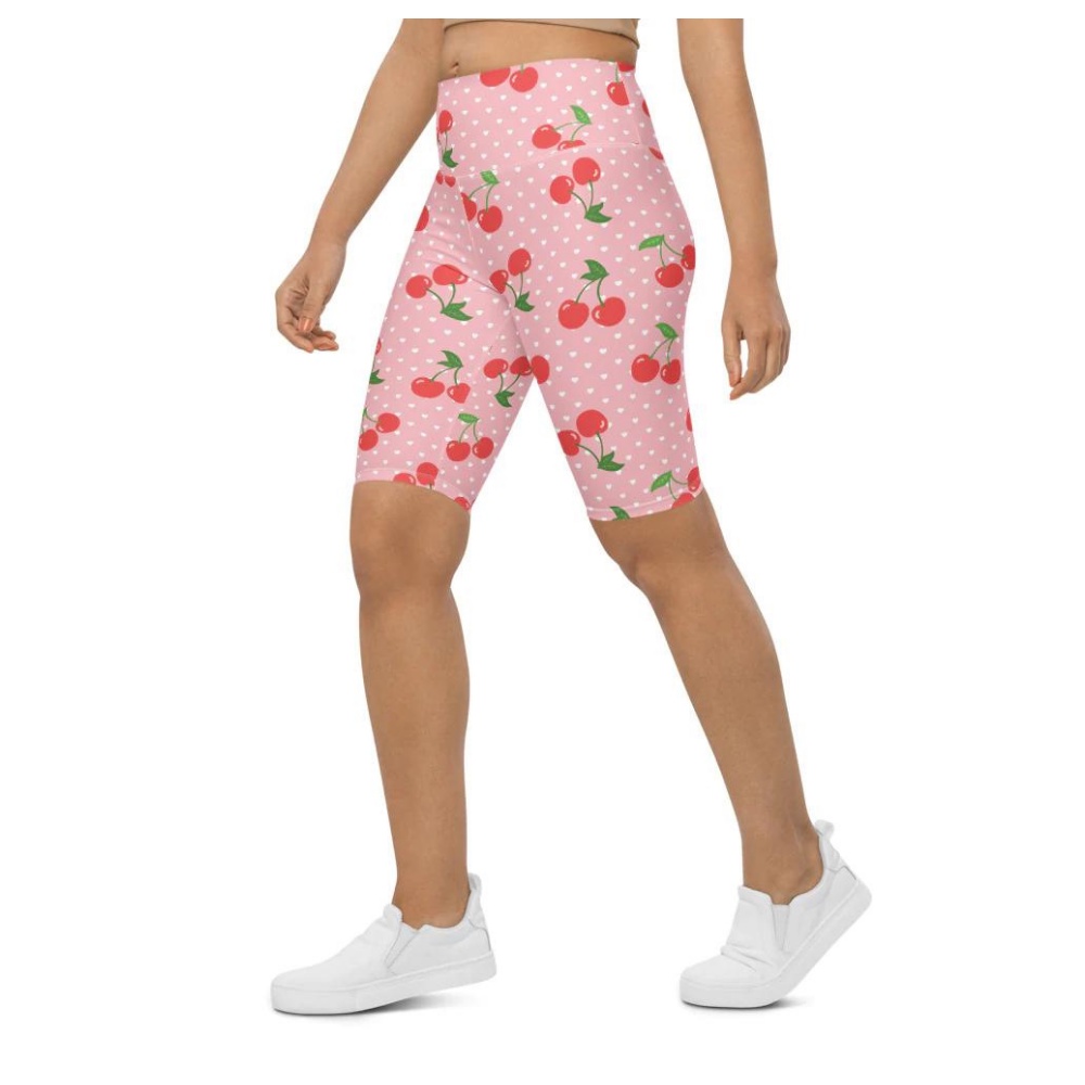 Sweet Cherry Biker Shorts, Biker Shorts For Mom, Shorts Mother’s Day, Mother Day Gift