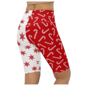 Two Patterned Christmas Biker Shorts Biker Shorts For Mom Shorts Mother s Day Mother Day Gift 3 roi9nf.jpg
