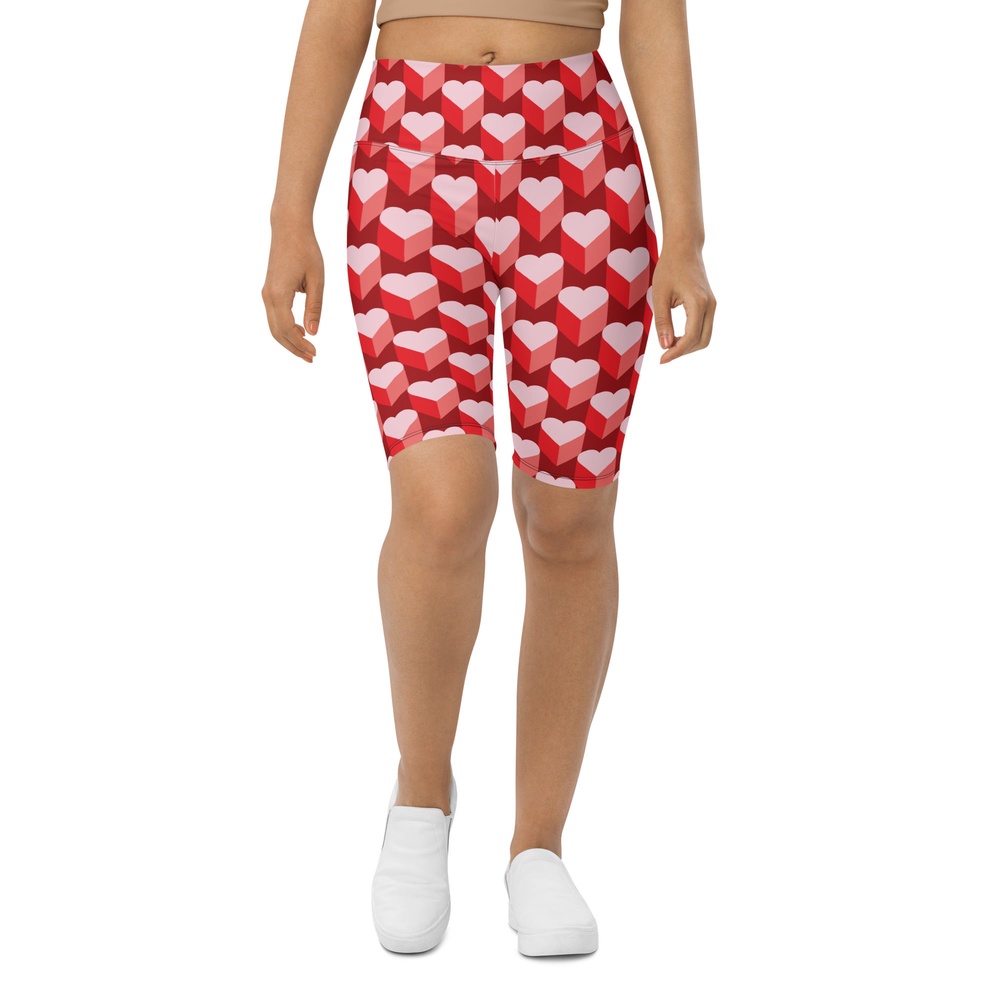 Valentine’s Day Heart Biker Shorts, Biker Shorts For Mom, Shorts Mother’s Day, Mother Day Gift