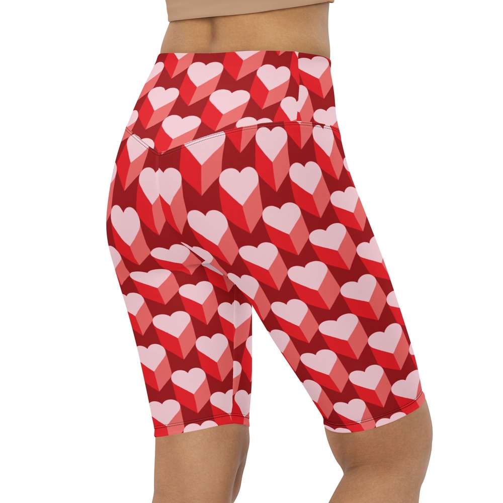 Valentine’s Day Heart Biker Shorts, Biker Shorts For Mom, Shorts Mother’s Day, Mother Day Gift
