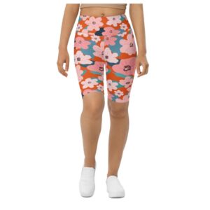 Vintage Floral Biker Shorts, Biker Shorts For&hellip;