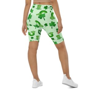 Watercolor St. Patrick’s Day Biker Shorts, Biker&hellip;