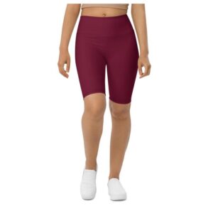 Wine Burgundy Biker Shorts, Biker Shorts For&hellip;