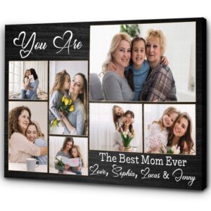 Best Mom Ever Personalized Canvas Photo Collage,&hellip;