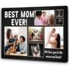Bonus Mom Canvas Custom Mom Photo Collage Canvas To My Bonus Mom Gift For Step Mom Stepmother, Wall Art Poster Canvas For Mom