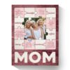 Bonus Mom Canvas Custom Mom Photo Collage Canvas To My Bonus Mom Gift For Step Mom Stepmother, Wall Art Poster Canvas For Mom