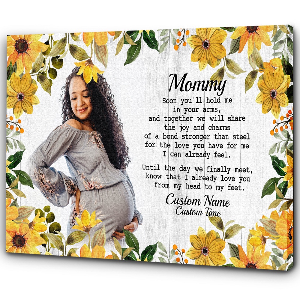 Custom New Mom Canvas Mommy Soon You Hold Me, Gift For New Mom, Expecting Mom, Pregnant Wife Gift, Wall Art Poster Canvas For Mom Custom New Mom Canvas Mommy Soon You Hold Me, Gift For New Mom, Expecting Mom, Pregnant Wife Gift, Wall Art Poster Canvas For Mom