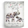 In Loving Memory Of Mom Custom Canvas Sympathy Gift Loss Of Mom Mother Remembrance Mother’s Day In Heaven, Wall Art Poster Canvas For Mom