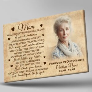 Mom Memorial Canvas Gift Personalized Sympathy Gifts&hellip;