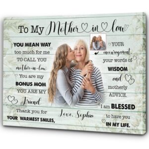 Mother-In-Law Custom Canvas, Mother’s Day Gift For&hellip;