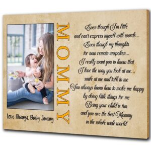New Mom Canvas Custom Baby Photo, Best&hellip;