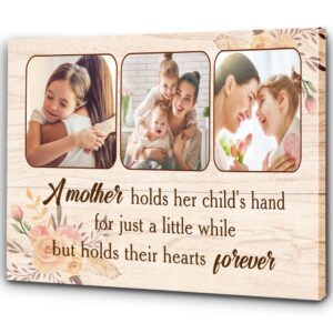 Personalized Mom Canvas A Mother Holds Her&hellip;