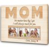 Personalized Mom Canvas, Best Mama Ever, Mother’s Day Thoughtful Gift Custom Photo Collage For Mom, Wall Art Poster Canvas For Mom