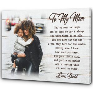 Personalized Mom Canvas, Daughter Mother Custom Canvas&hellip;