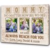 Personalized Mom Canvas, Daughter Mother Custom Canvas Mother’s Day Gift, Thoughtful Gift From Daughter, Wall Art Poster Canvas For Mom