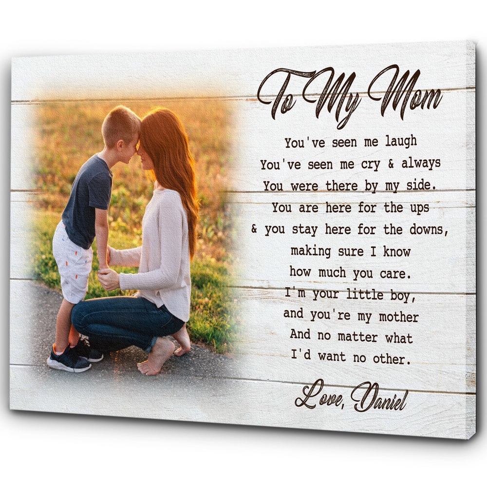 Personalized Mom Canvas, Son & Mother Custom Canvas Mother’s Day Gift, Thoughtful Gift For Mom From Son, Wall Art Poster Canvas For Mom Personalized Mom Canvas, Son & Mother Custom Canvas Mother’s Day Gift, Thoughtful Gift For Mom From Son, Wall Art Poster Canvas For Mom