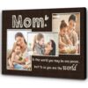 Personalized Mom Canvas Photo Collage, Mommy Love You To The Moon And Back, New Mom Mother’s Day Gift, Wall Art Poster Canvas For Mom Personalized Mom Canvas Photo Collage, Mommy Love You To The Moon And Back, New Mom Mother’s Day Gift, Wall Art Poster Canvas For Mom