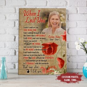 Personalized Name Memorial Canvas, Remembrance Gift With&hellip;