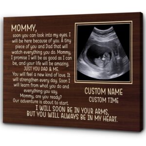 Personalized New Mom Canvas Just You Dad&hellip;