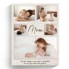 Personalized Photo Collage Canvas Mom Canvas Print, Personalized Canvas Mother’s Day Gifts For Mom