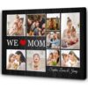 Personalized Photo Heart Shape Canvas Prints, Best Mom Ever Canvas, Personalized Canvas Mother’s Day Gifts For Mom