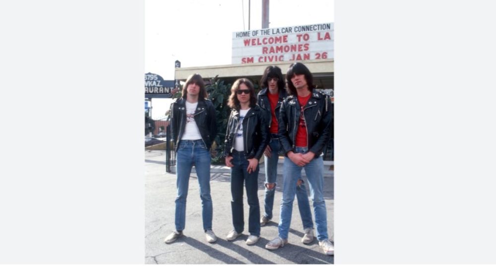 A Ramones costume encapsulates the essence of the punk rock style pioneered A Ramones costume encapsulates the essence of the punk rock style pioneered