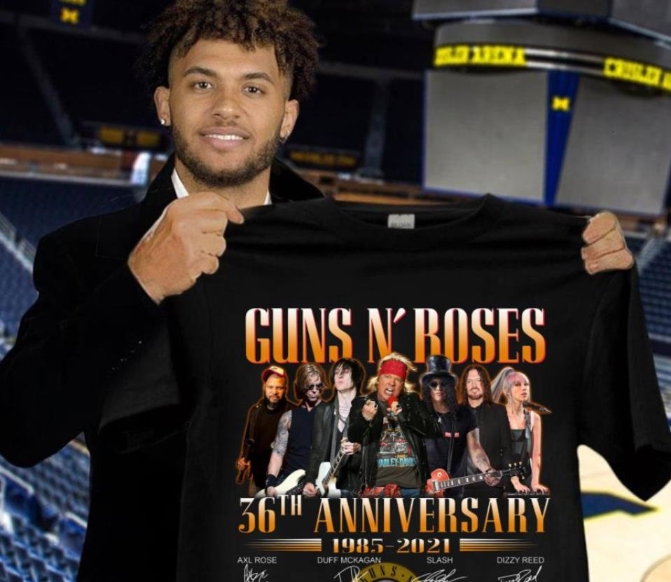 Guns N Roses’ graphic tees and vintage shirts are iconic and serve as a staple in their wardrobe Guns N Roses’ graphic tees and vintage shirts are iconic and serve as a staple in their wardrobe