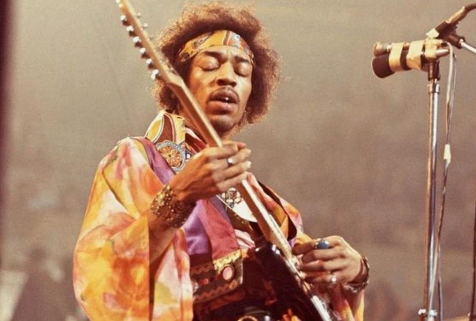 One of the most recognizable elements of the Jimi Hendrix costume is his signature military style jacket