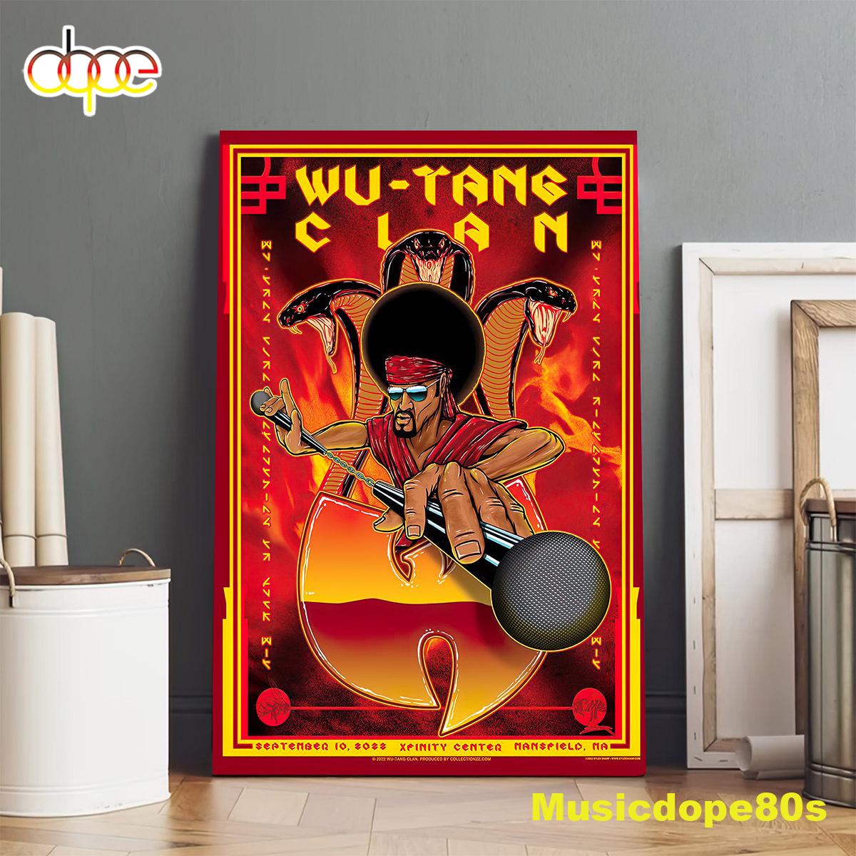 Wu-tang And Nas Mansfield New York State Of Mind Tour 2022 Poster Canvas Wu-tang And Nas Mansfield New York State Of Mind Tour 2022 Poster Canvas