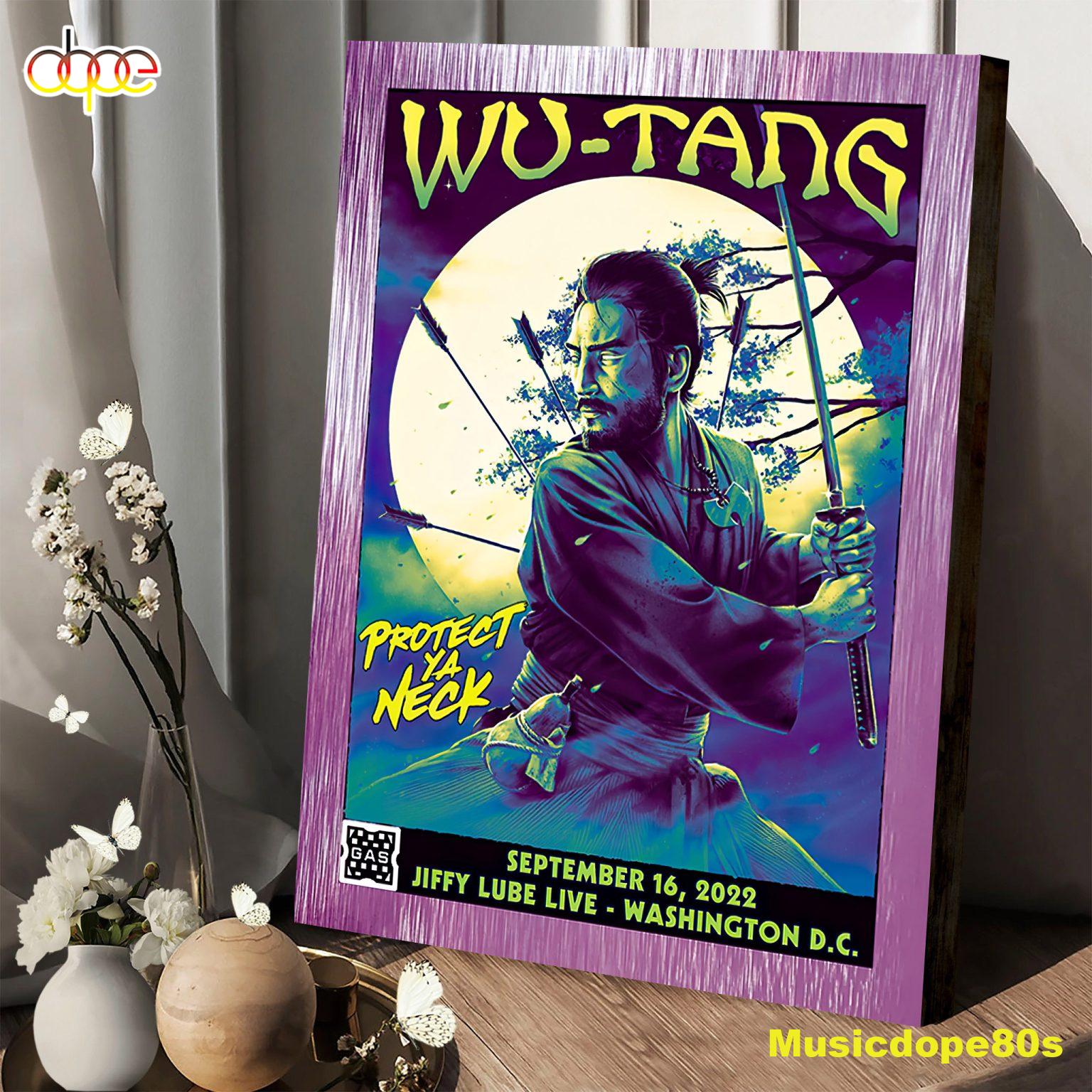 Wu-tang Clan New York State Of Mind Tour 2022 Protect Ya Neck In Bristow Poster Canvas Wu-tang Clan New York State Of Mind Tour 2022 Protect Ya Neck In Bristow Poster Canvas