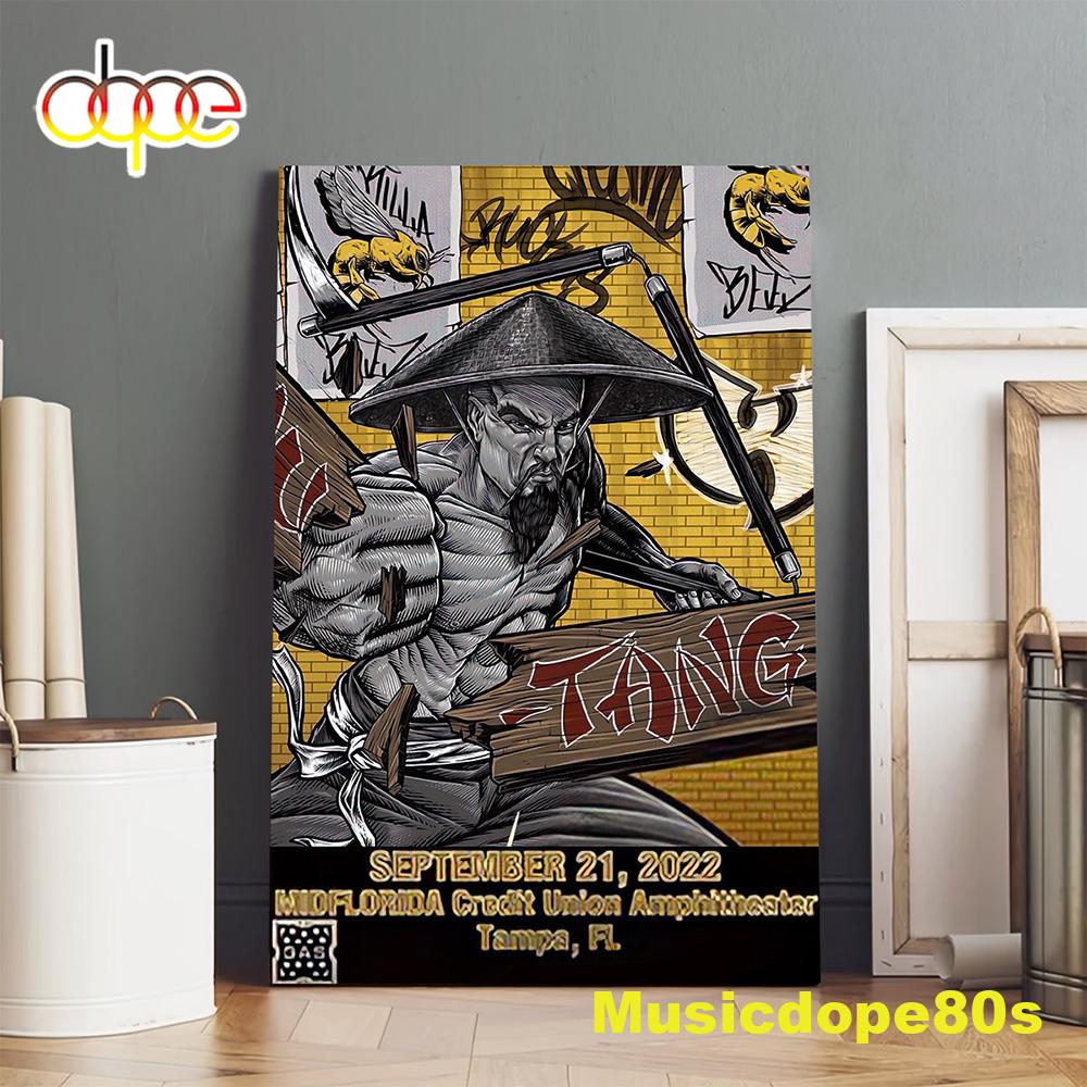 Wu-tang And Nas New York State Of Mind Tour 2022 Tampa Poster Canvas Wu-tang And Nas New York State Of Mind Tour 2022 Tampa Poster Canvas