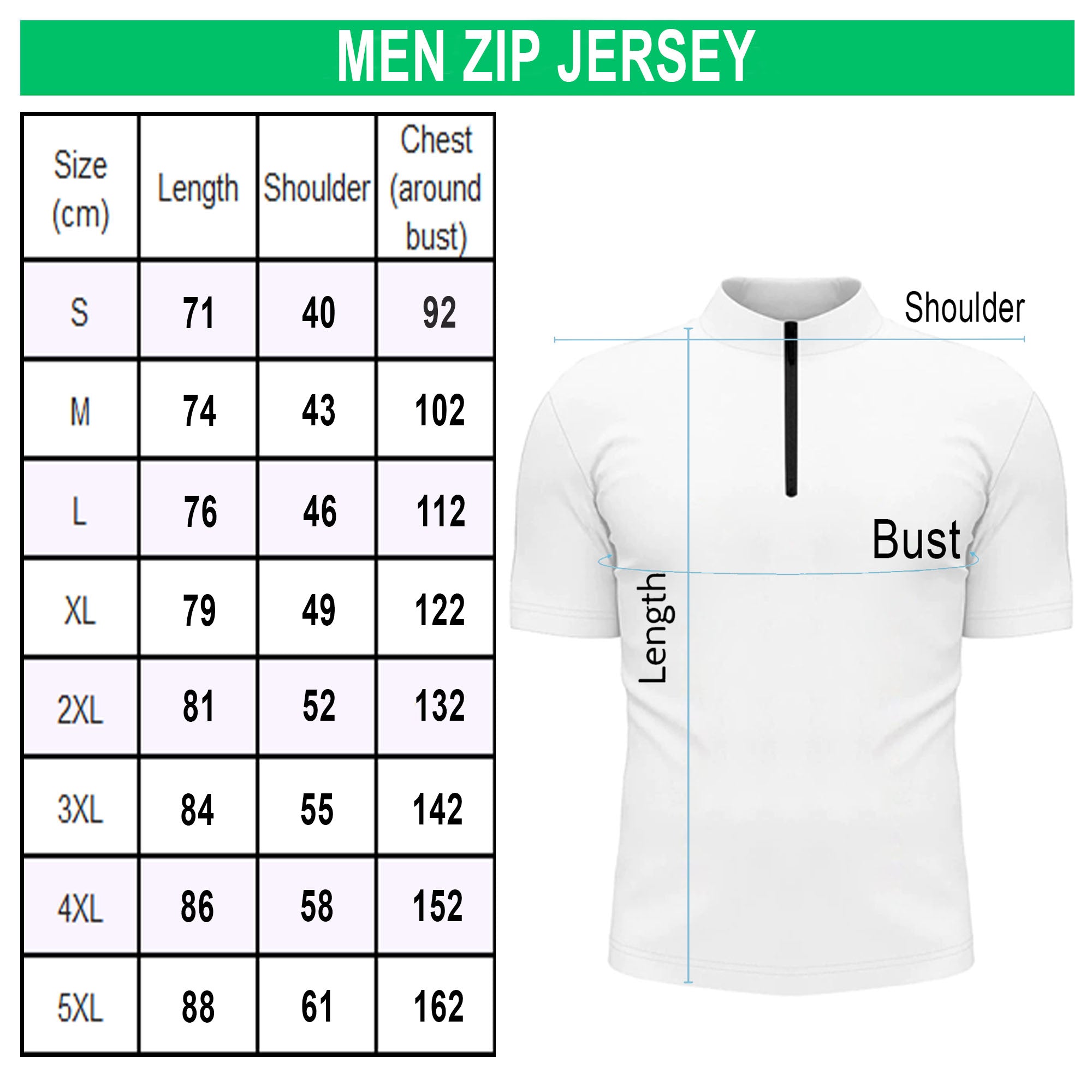 Men Zip Jersey