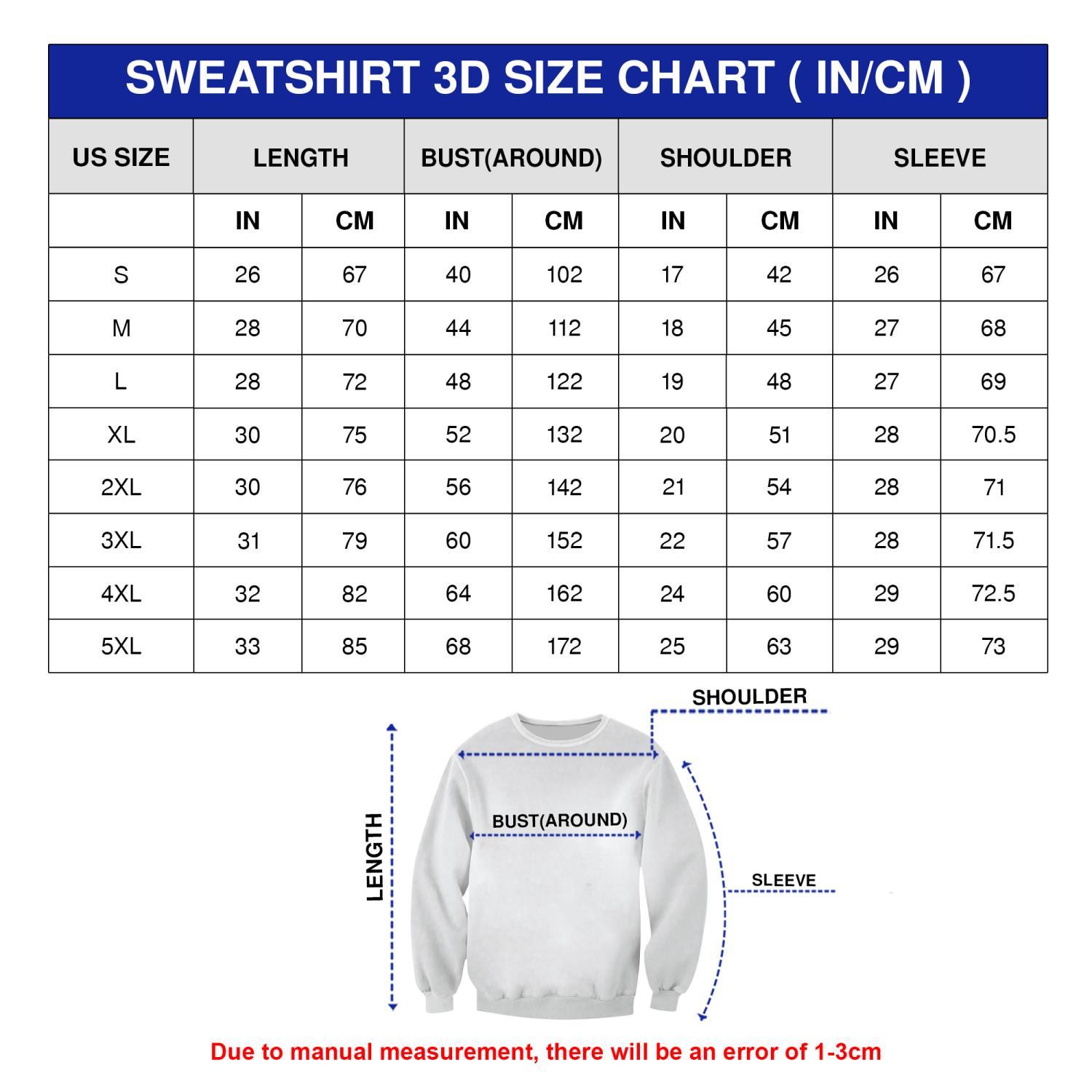 Size Sweatshirt