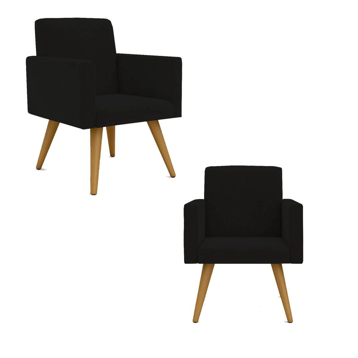 2 Cadeiras Poltronas para Sala Escritório – Balaqui Decor