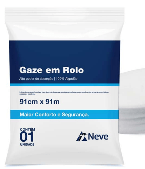 Gaze Em Rolo Kit c/100 Unidades