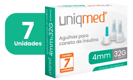 Kit de Agulhas Para Caneta De Insulina - UNIQMED Com 10 CAIXAS, 70 UNIDADES