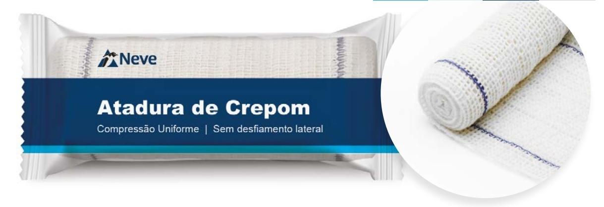 Kit de Atadura de Crepom 13 fios, não estéril. Tecnologia Safe - NEVE 1,8M